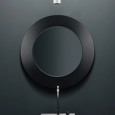 Laufen Kartell Зеркало круглое d=78см, настенное, без подсветки, цвет: черный
