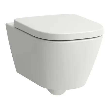 Laufen Meda Унитаз 54x36x35.5см., подвесной, безободковый, смыв Tornado, цвет: белый глянцевый