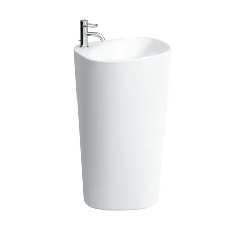 Laufen Palomba Раковина 52.5х43.5х90 см, 1 отв., напольная, покрытие LCC, цвет: белый