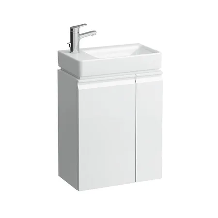 Laufen Pro База с раковиной, 47х27,5х60,5 см., подвесная  sx, полки справа, 1 дверка, цвет: белый глянцевый