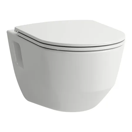 Laufen Pro Комплект подвесной унитаз 53x36x34.5см., сиденье с механизмом мягкого закрывания, безободковый, цвет: белый