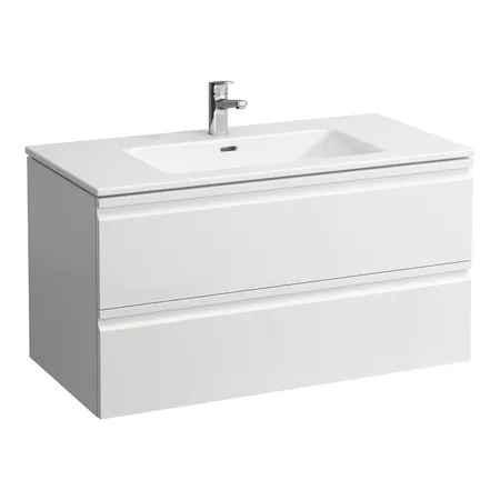 Laufen PRO S Тумба подвесная 100х50х54см., с раковиной Slim, 2 ящика, вкл. комплект органайзер, цвет: белый матовый