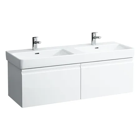 Laufen Pro S Тумба под раковину 115.9x45x39см., подвесная, 2 выдвижной ящик, 2 внутренний ящик с органайзером, цвет: белый матовый