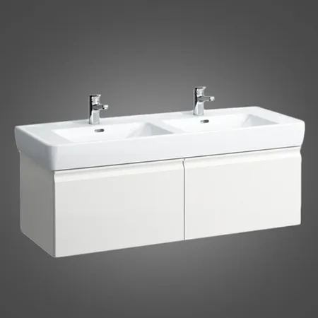 Laufen Pro Тумба с раковиной 122x45x39см., подвесная, 2 выдв ящика, цвет: белый матовый