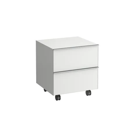 Laufen Space Шкаф на колесиках 535x495(520)x500(580) мм, 2 ящика, белый матовый