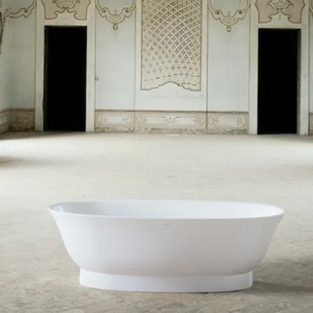 Laufen New Classic Ванна 190x90x58см, отдельностоящая, овальная, материал: Sentec, цвет: белый