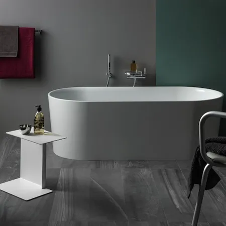 Laufen VAL Ванна 160x75x45см, отдельностоящая, с слив-переливом, материал: композит, цвет: белый