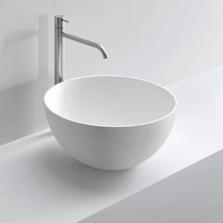NOORTH milldue edition Раковина 45x20 см, без отв., накладная, цвет: белый
