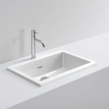 NOORTH milldue edition Раковина 52х35х15.2 см, без отв., цвет: белый