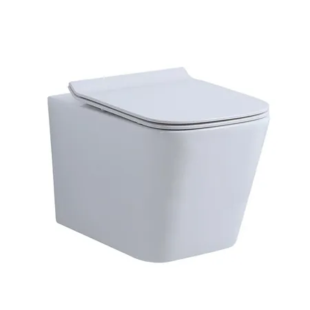 NEMO Унитаз 52x36см., подвесной, безободковый, tornado, сиденье микролифт, цвет: белый глянцевый