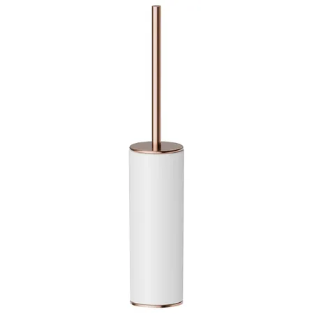 Newform Accessori tondi Туалетный ерш, напольный, белая керамика, цвет: PVD copper bronze