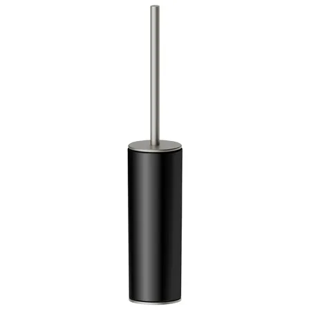 Newform Accessori tondi Туалетный ерш, напольный, черная керамика, цвет: titanium satin