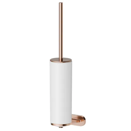 Newform Accessori tondi Туалетный ерш, подвесной, белая керамика, цвет: PVD copper bronze