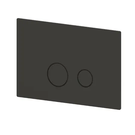 Newform Delta Zero Клавиша смыва, совместимая со скрытыми бачками TECE, цвет: carbon satin