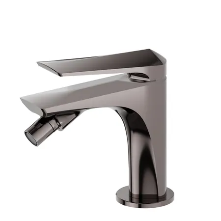 Newform Delta Zero Смеситель для биде, 1 отв., цвет: PVD gun metal