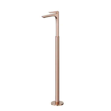 Newform Delta Zero Смеситель для раковины, напольный, внешняя часть, цвет: PVD copper bronze