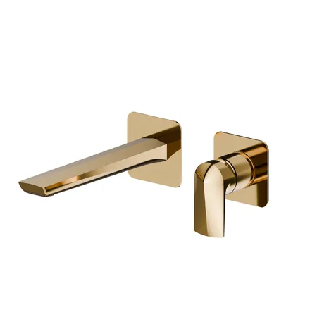 Newform Delta Zero Смеситель для раковины, встраиваемый, внешняя часть, цвет: PVD glossy gold