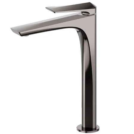 Newform Delta Zero Смеситель для раковины, 1 отв., высокий, цвет: PVD gun metal