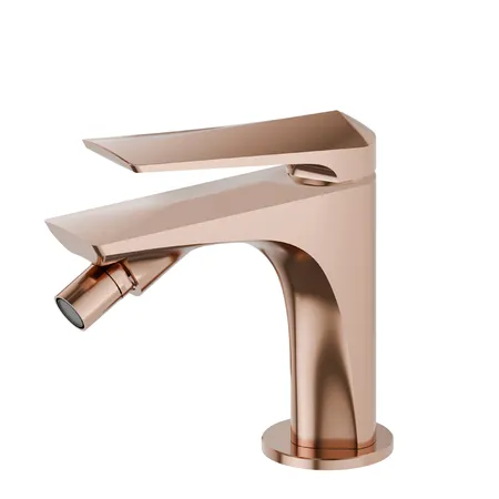 Newform Delta Zero Смеситель для биде, 1 отв., цвет: PVD copper bronze