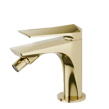 Newform Delta Zero Смеситель для биде, 1 отв., цвет: PVD glossy gold