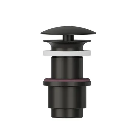 Newform Донный клапан, свободный слив, для раковины без перелива, Н min 40 - max 60 мм, цвет: carbon satin