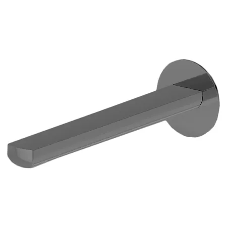 Newform Haka Излив для раковины 22.9см., настенный, с подключением на 1/2”, цвет: PVD brushed gun metal