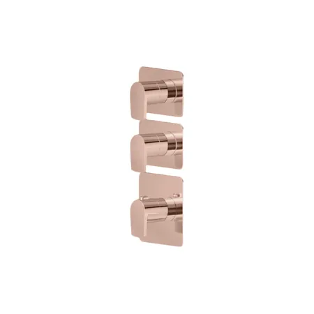 Newform Haka Смеситель для душа, термостатический, на 2 источника, цвет: PVD brushed copper bronze