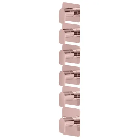 Newform Haka Смеситель для душа, термостатический, на 5 потоков, цвет: PVD brushed copper bronze