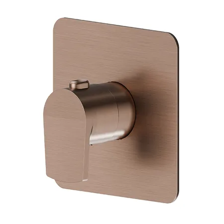 Newform Haka Смеситель для душа, встраиваемый, термостатический, цвет: PVD brushed copper bronze
