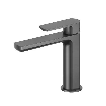 Newform Haka Смеситель для раковины, 1 отв., без донного клапана, цвет: PVD brushed gun metal