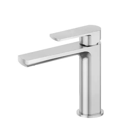 Newform Haka Смеситель для раковины, 1 отв., без донного клапана, цвет: PVD brushed stainless steel