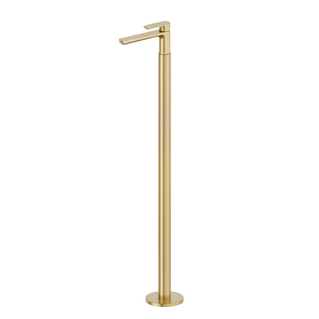 Newform Haka Смеситель для раковины, напольный, цвет: PVD brushed gold