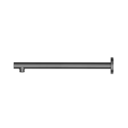 Newform Head Showers Душевой кронштейн 35см, настенный, закругленный, цвет: PVD brushed gun metal