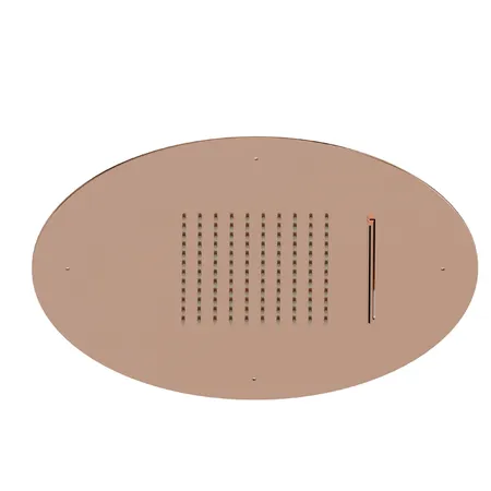 Newform Head Showers Верхний душ 40cм, потолочный, скрытый, дождь/водопад, цвет: PVD copper bronze