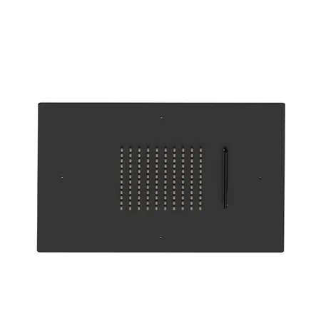Newform Head Showers Верхний душ 40x40cм, потолочный, скрытый, дождь/водопад, цвет: черный матовый