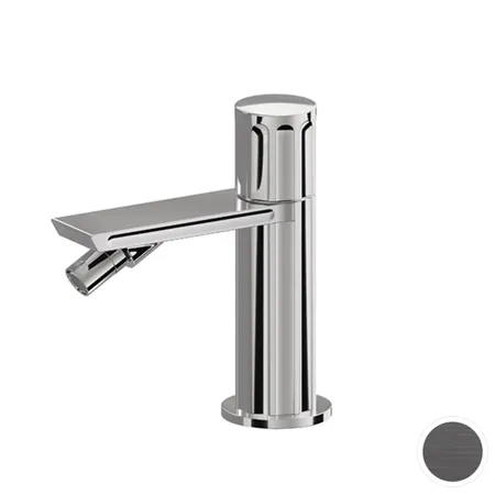 Newform Ionika Смеситель для биде, на 1 отв, излив: 11.7см., цвет: PVD brushed stainless Stell