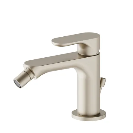 Newform Linfa II Смеситель для биде, 1 отв., с донным клапаном, цвет: gold satin