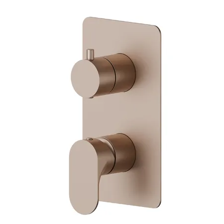Newform Linfa II Смеситель для душа, встраиваемый, 2 потока, внешняя часть, цвет: copper satin