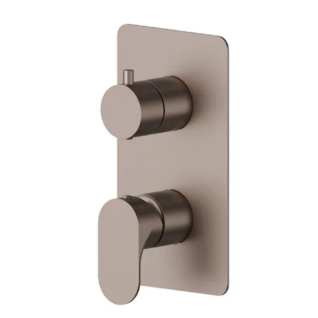 Newform Linfa II Смеситель для душа, встраиваемый, 2 потока, внешняя часть, цвет: copper glossy
