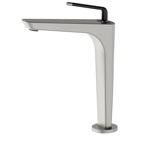 Newform O'Rama Смеситель для раковины, 1 отв., высокий, цвет: titanium satin