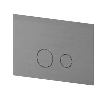 Newform Панель смыва, совместимая с Geberit Sigma 8 и Sigma 12, цвет: PVD brushed gun metal