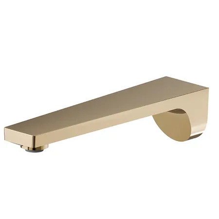Newform ParkLE Излив для раковины 21.5см., настенный, 1/2”, цвет: PVD glossy gold