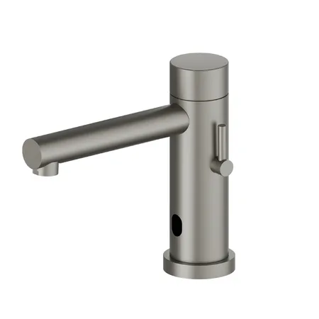Newform Sensitive Смеситель для раковины, 1 отв., электронный, цвет: titanium satin