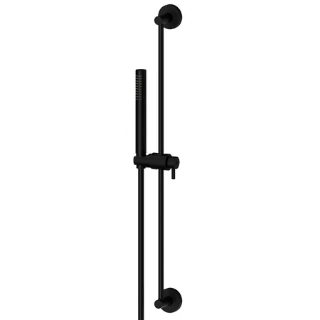 Newform Shower set Душевой гарнитур: штанга, ручной душ из латуни, шланг 150 см, цвет: flexible черный матовый