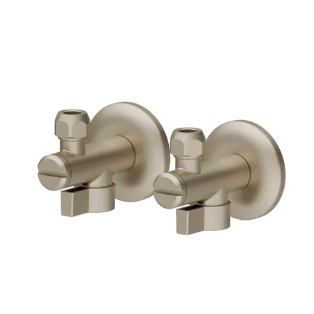 Newform Выход из стены, шаровой кран с подключением на 1/2” и фильтром, цвет: gold satin