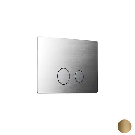 Newform X-Steel 316 Панель смыва, совместимая с Geberit Sigma 8 и Sigma 12, цвет: PVD brushed gold