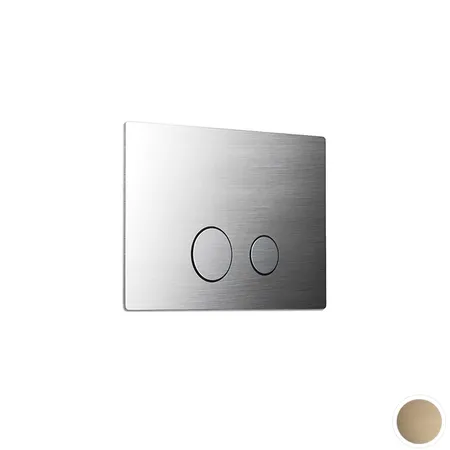 Newform X-Steel 316 Панель смыва, совместимая с Geberit Sigma 8 и Sigma 12, цвет: PVD brushed pale gold