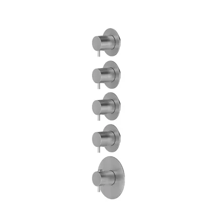 Newform X-Steel 316 Смеситель для душа, термостатический, встраиваемый, 4 потока, внешняя часть, цвет: нержавеющая сталь