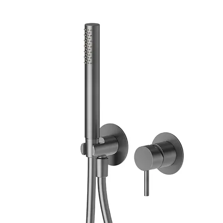 Newform X-STEEL 316 Смеситель для душа, встраиваемый, с ручной душ, шланг 150 см, цвет: PVD Brushed gun metal