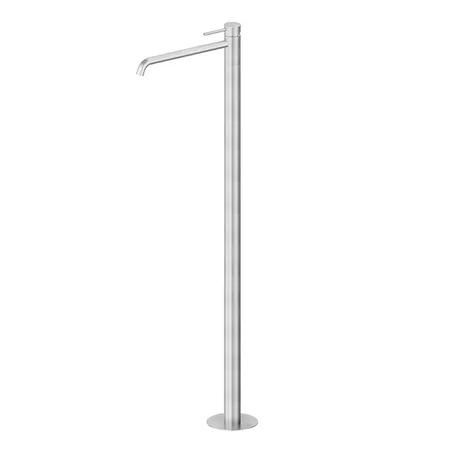 Newform X-STEEL 316 Смеситель для раковины, напольный, излив 28см., наружная часть, цвет: нержавеющая сталь